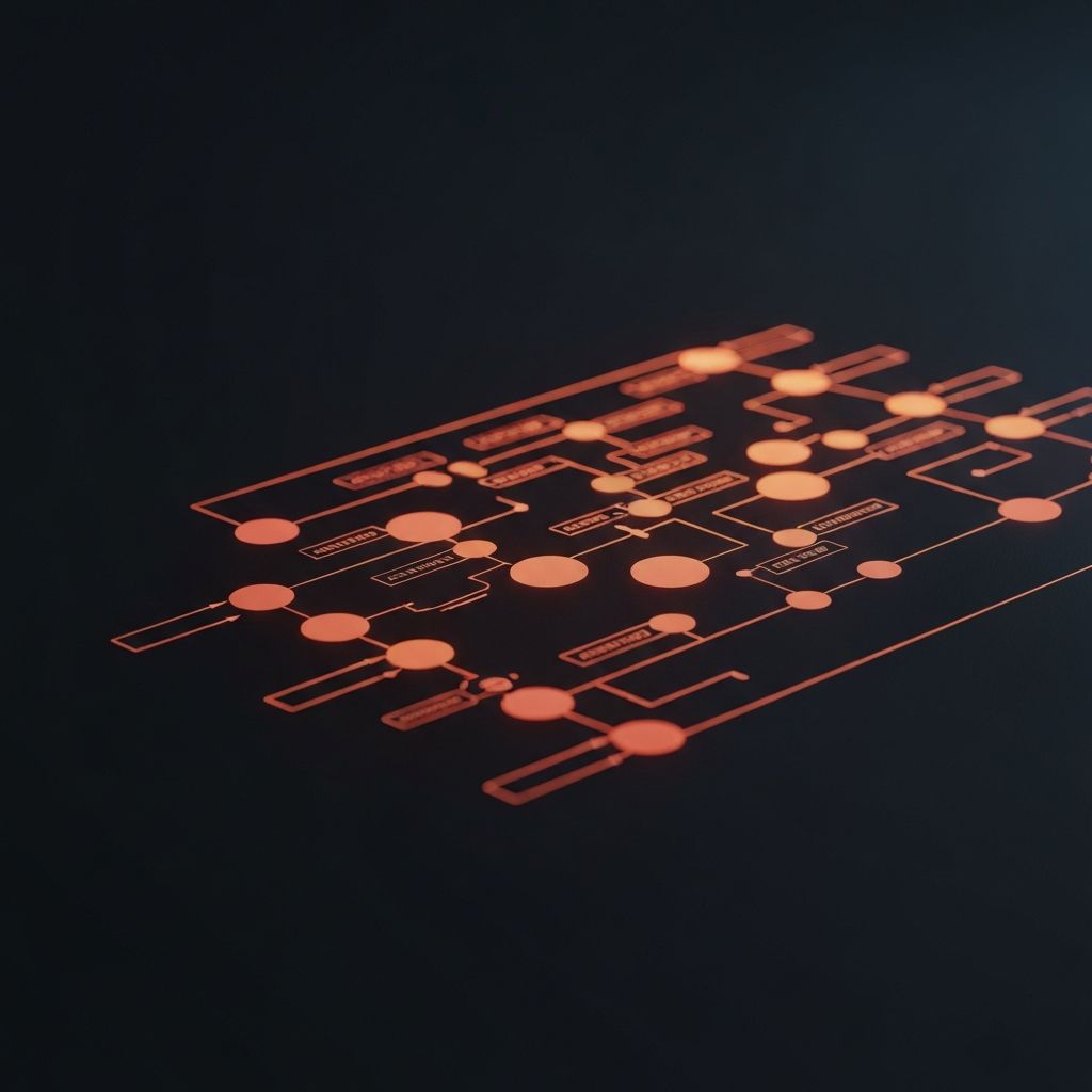 AI automation flow visualization